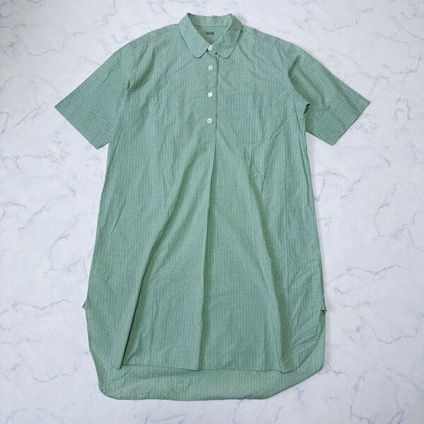 21SS MARGARET HOWELL コットンリネン シャツワンピース