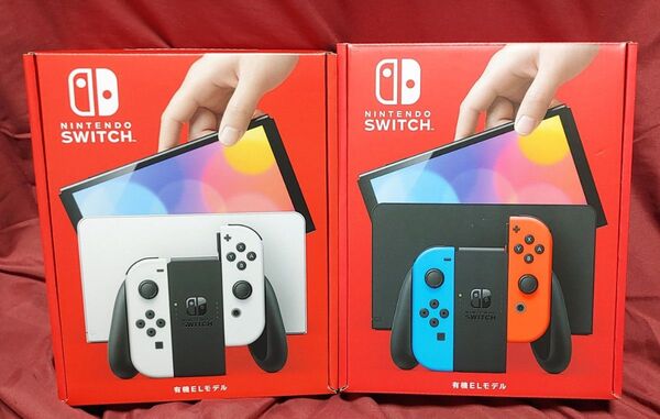 ニンテンドースイッチ 本体 有機EL モデル 新品 未使用 2台セット Nintendo Switch ホワイト ネオン 任天堂