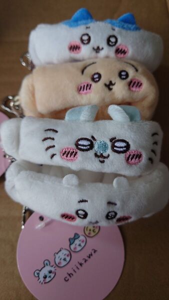 ちいかわ リストバンドキーホルダー 4種セット ちいかわ ハチワレ うさぎ モモンガ
