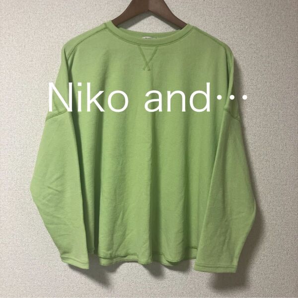 Niko and… ニコアンド カットソー ミニパイルステッチプルオーバー M