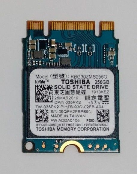 TOSHIBA NvMe KBG30ZMS256G 256GB