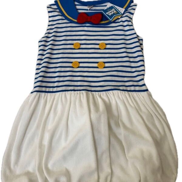 ワンピース 女の子 女児 ドナルド 140未使用 夏 ディズニー イベント TDS TDR フタフタ セーラー 海 プール