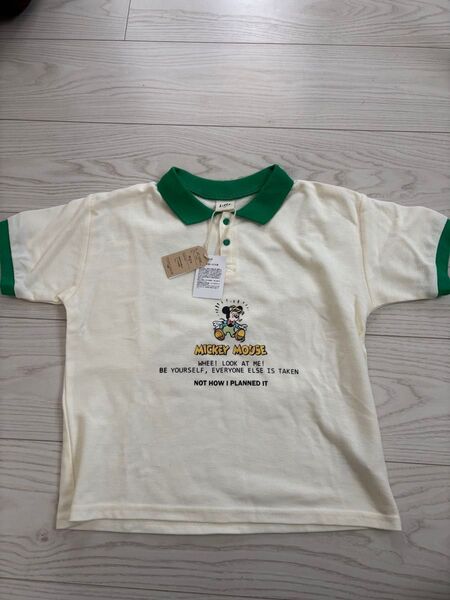 ディズニー Tシャツ リトシー 完売 未使用 120 キッズ 襟付き 半袖 ミッキー