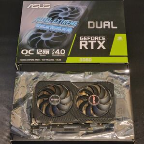 中古 ASUS RTX3060 12GB 2ファン 2スロット設計 DUAL-RTX3060-O12G-V2