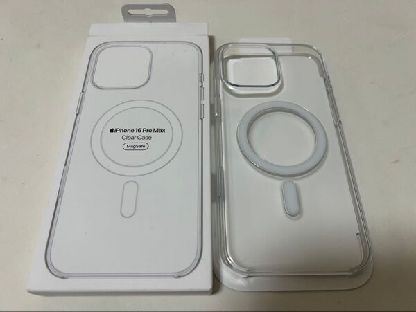 【美品】Apple iPhone16 pro max 純正クリアケース MagSafe対応
