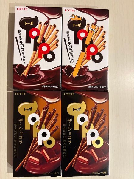 ロッテ トッポ 4個 (通常 2個・ショコラ 2個)