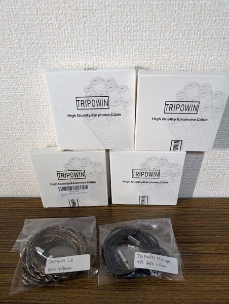 TRIPOWIN 6本 イヤホンケーブルセット