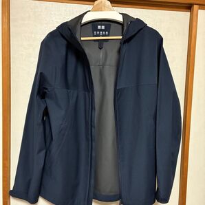 UNIQLO ブロックテックパーカー ネイビー
