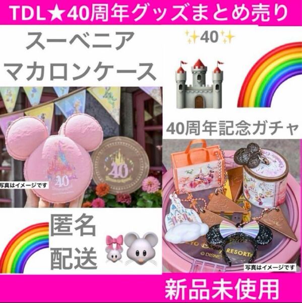 【新品未開封】ディズニーランド40周年記念ガチャガチャ 全4種コンプリートセット カプセルトイ おまけ付き★