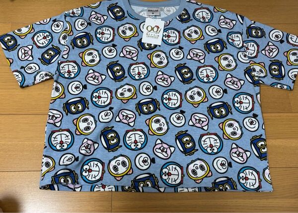 藤子・F・不二雄 90周年 総柄 半袖Tシャツ レディースM しまむらコラボ☆