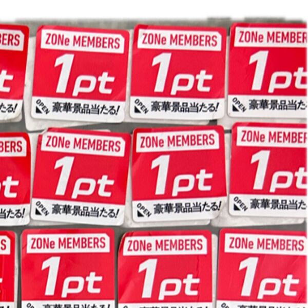 ZONE MEMBERS シール 10pt まとめ売り