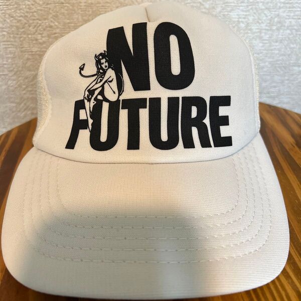【訳あり】ヒステリックグラマー トラッカー型メッシュキャップ メンズ ホワイト NO FUTURE ヒスガール ユニセックス