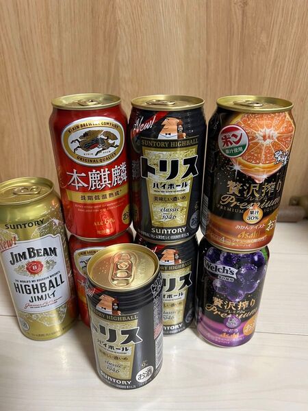 お酒色々詰め合わせ 350缶×7・500缶×1