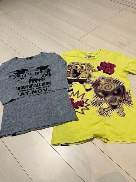 ヒステリックグラマー ヒスガール Tシャツ スポンジボブコラボ 2枚セット(スポンジボブおまけ)