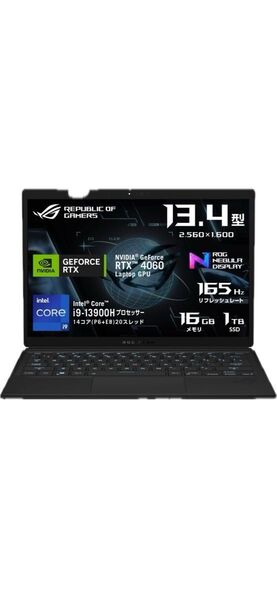 ROG Flow Z13 (2023) GZ301VV-I9R4060 美品中古 購入時期2024年1月 13インチタブレット