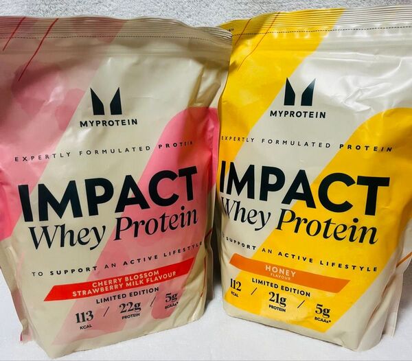 マイプロテイン インパクトホエイプロテイン 2種フレーバー1kg×2袋