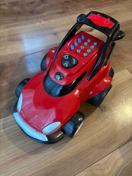 ダンシングモービル 玩具 プログラミングカー おもちゃ 車 レッド