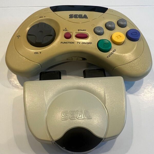 セガサターン コードレスパッド ワイヤレスコントローラー 無線 コントローラー SEGA HSS-0126 HSS-0125