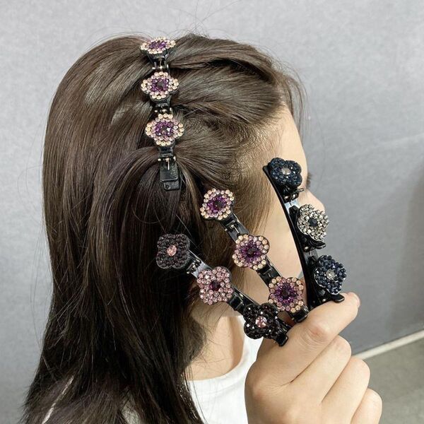 3連ヘアピン 髪留め ヘアクリップ ヘアピン サイドヘアクリップ ヘアアクセサリー ヘアクリップ ヘッドドレス ヘアピン