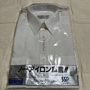 新品保管品 ANTONIO FUSCO ノーアイロン長袖シャツ 37-74