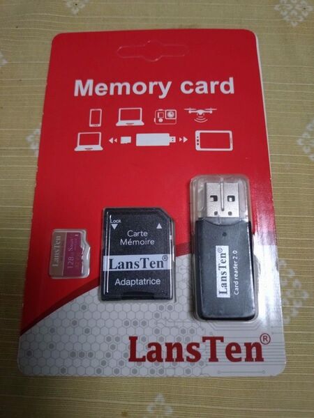 新品 microSDカード microSDXC 128GB カードリーダー付