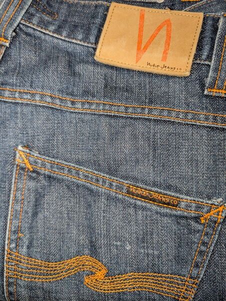 Nudie Jeans ストレートデニム ダークブルー W31 L32