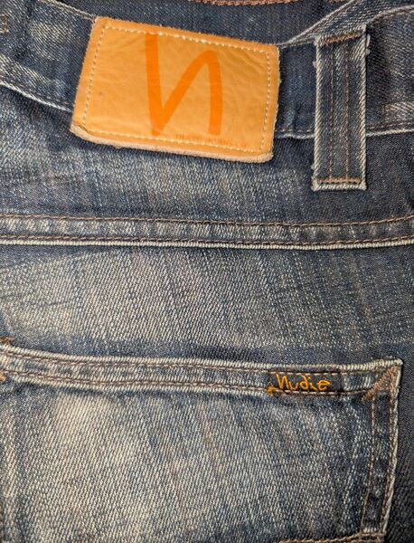 Nudie Jeans ダークブルー ストレートデニム W29 L32