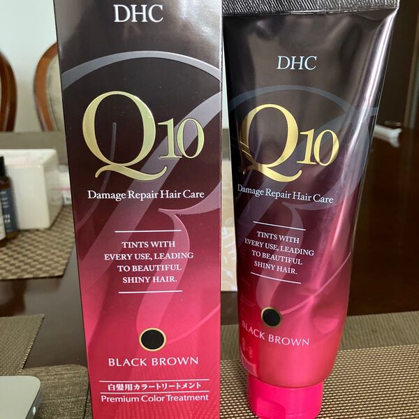DHC Q10 ダメージリペアヘアカラートリートメント 2つブラックブラウン