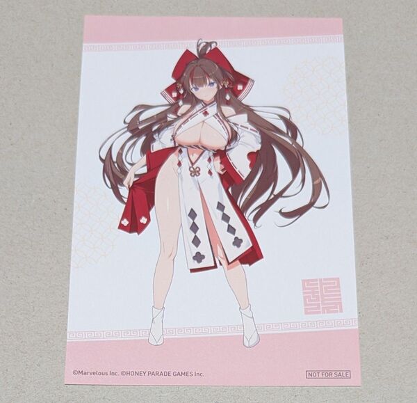閃乱カグラ 鴇 ポストカード マルイ