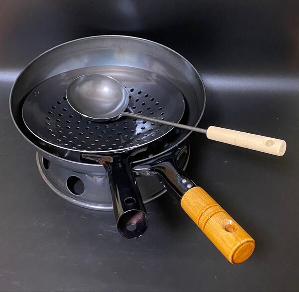 中華鍋 北京鍋 鉄製 28㎝ 4点 日本製 未使用品