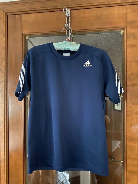 adidas アディダス Tシャツ トップス 半袖 メンズ S ネイビー 紺 アディダス 半袖Tシャツ スポーツ
