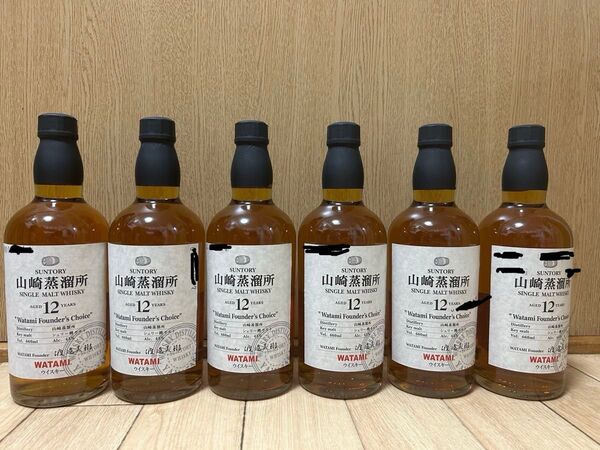 山崎蒸溜所 山崎 12年 渡邉美樹ウイスキー 660ml 6本セット稀有品