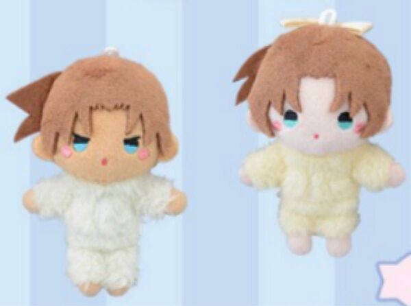 服部平次 遠山和葉 ぬいぐるみ ぽわぽわぬいぐるみマスコット D賞 オンラインくじ もこもこリラックスタイム 名探偵コナン