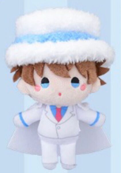 怪盗キッド ぬいぐるみ ぽわぽわぬいぐるみマスコット D賞 オンラインくじ もこもこリラックスタイム 名探偵コナン