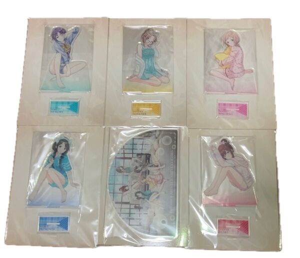 【6点セット】アイドルマスターシャイニーカラーズ スタンド付きメガアクリルプレート +おまけ付き