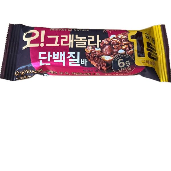 オグラノーラ プロテインバー 40g カカオ チョコバー韓国お菓子