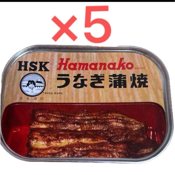 Hamanako 浜名湖 うなぎ蒲焼 缶詰 100グラム×5缶セット 国産うなぎ