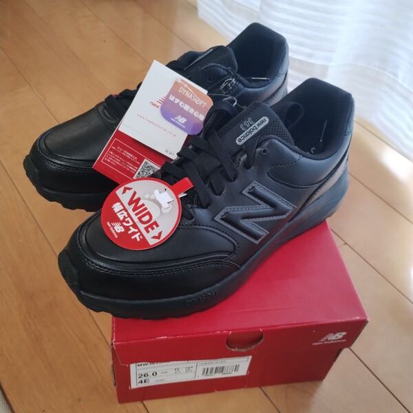 New Balance MW363SA9 ブラック ワイド 26.0cm 4E
