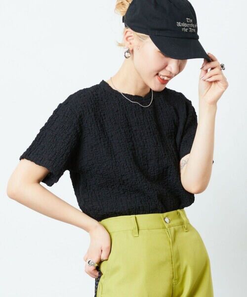 FREAK'S STORE 限定展開品 カットシャーリング ポコポコデザインTシャツ 新品未使用 フリーサイズ ブラック