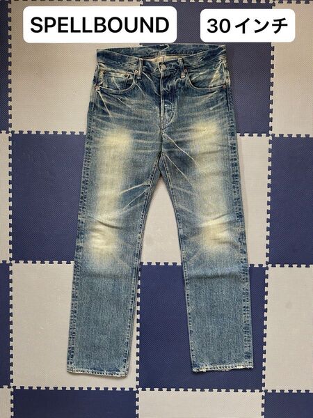 W30 SPELLBOUND ストレート デニム パンツ ジーンズ ワイド 古着 アメカジ リーバイス メンズ ダメージ加工