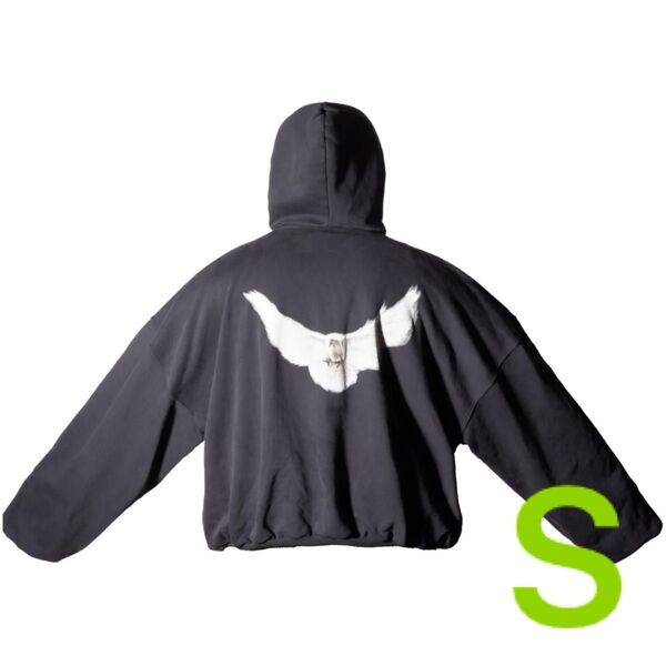 YEEZY GAP S イージーギャップ dove ウォッシュドブラック 新品 パーカー 黒 HOODIE Black