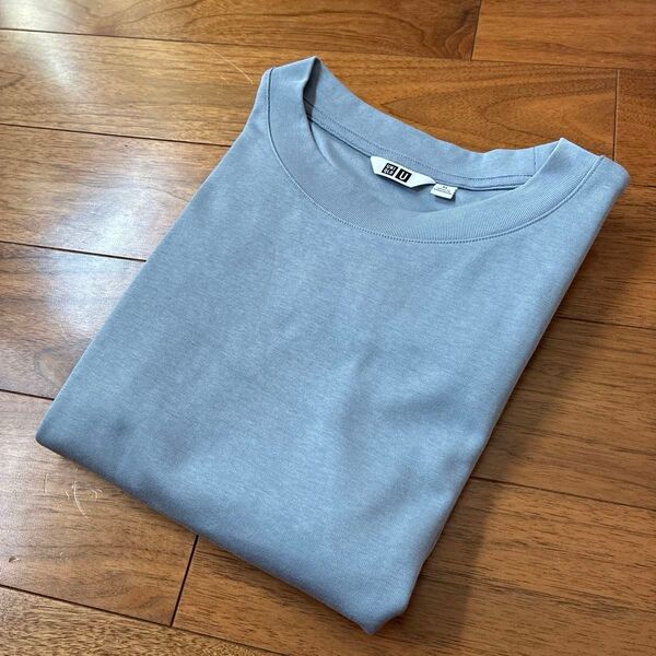 【XL】ユニクロ エアリズムコットンオーバーサイズTシャツ/5分袖 メンズ