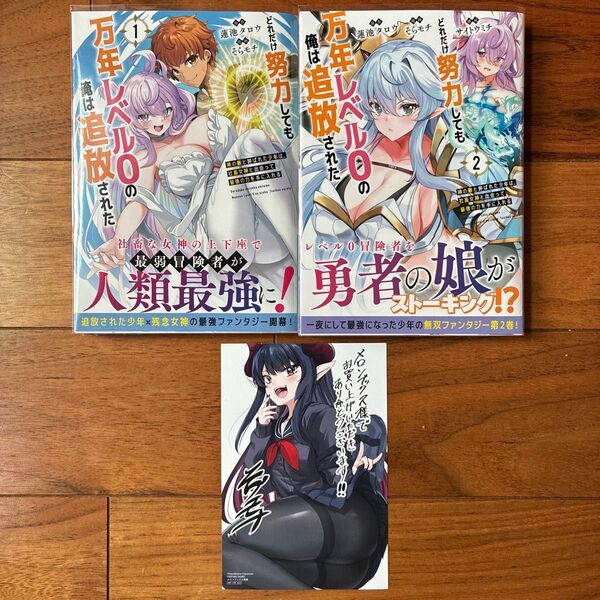 どれだけ努力しても万年レベル0の俺は追放された 神の敵と呼ばれた少年は、社畜女神と出会って最強の力を手に入れる 1巻 2巻