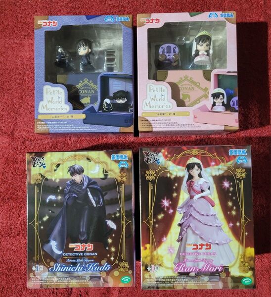 a. 名探偵コナン 工藤新一・毛利蘭 XrossLink 2種フィギュア Petite World Memories 2種 新品