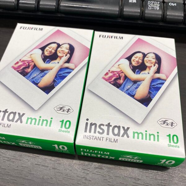 【2個セット】FUJIFILM instax mini チェキフィルム 20枚