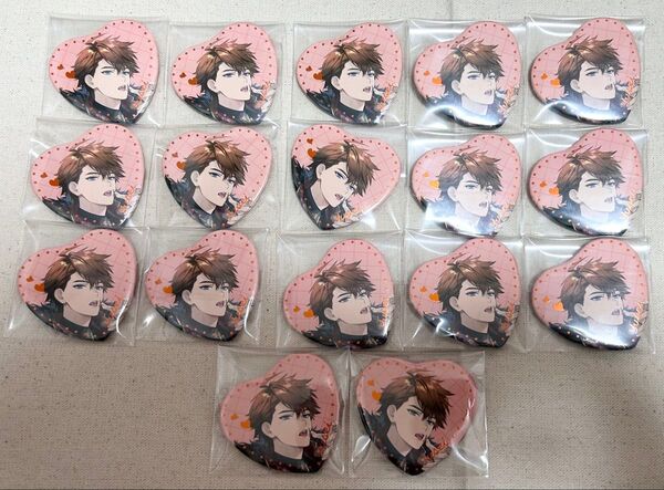 にじさんじ 北見遊征 Melty Valentine バレンタイン ハート缶バッジ