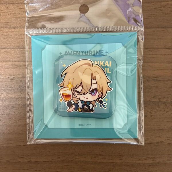 崩壊スターレイル アベンチュリン 缶バッジ ちびキャラ 公式正規品