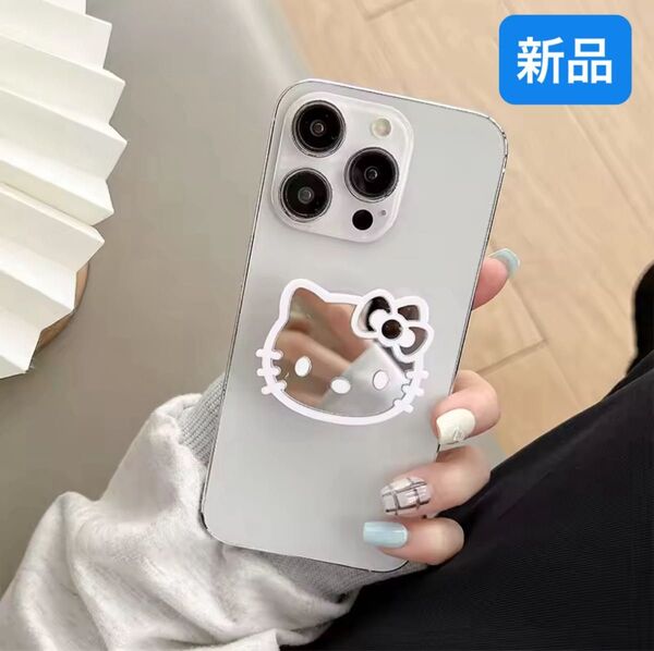 新品 キティ キティちゃん ハローキティ スマホグリップ ミラー hellokitty スマホケース iPhoneケース