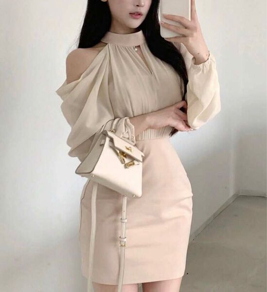 DAZY バックトゥースクール ショート ドレス キャバ ワンピース SHEIN