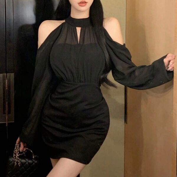 DAZY バックトゥースクール ショート ドレス キャバ ワンピース SHEIN
